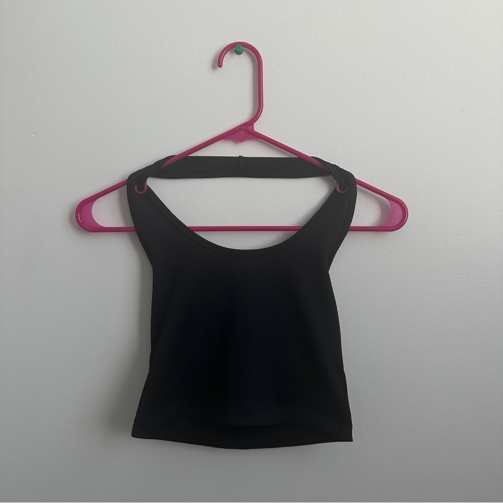 Rib-knit Halterneck Top